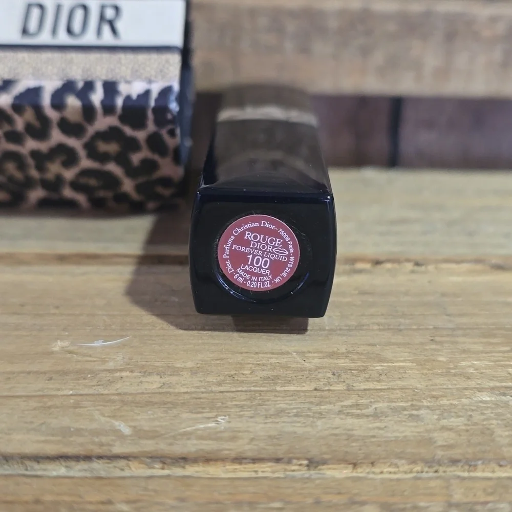 Christian Dior Mitzah Leopard Print Lipstick Case Limited Edition With Lipstick